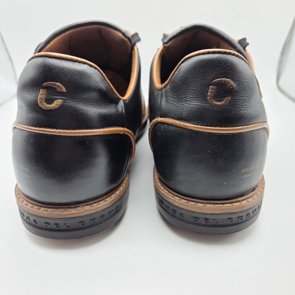 Duca Del Cosma Black Golf Shoes Men's EU 44 US 11 Comfort Non Slip Waterproof - Picture 4 of 14